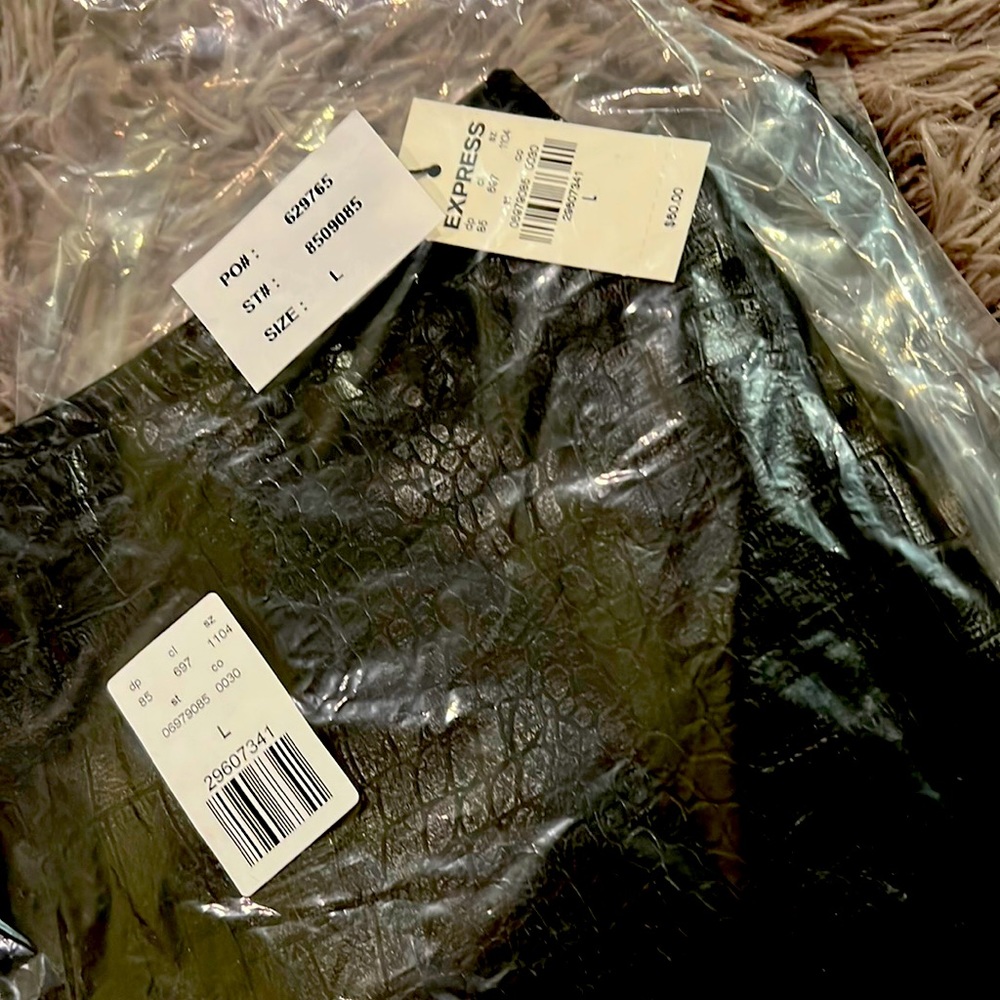 Leather look legging - never worn